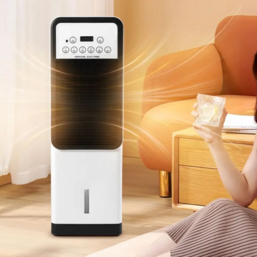Cool&Heat portable evaporative air cooler at home
